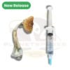 Golden teacher magic mushroom liquid culture syringe