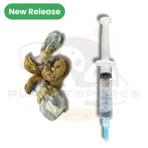 Blue Pulaski magic mushroom liquid culture syringe - new release Planet Spores