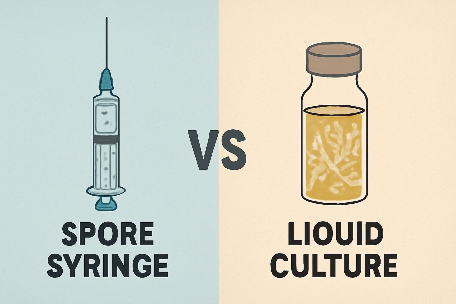 Spore Syringe vs. Liquid Culture Which is Right for You